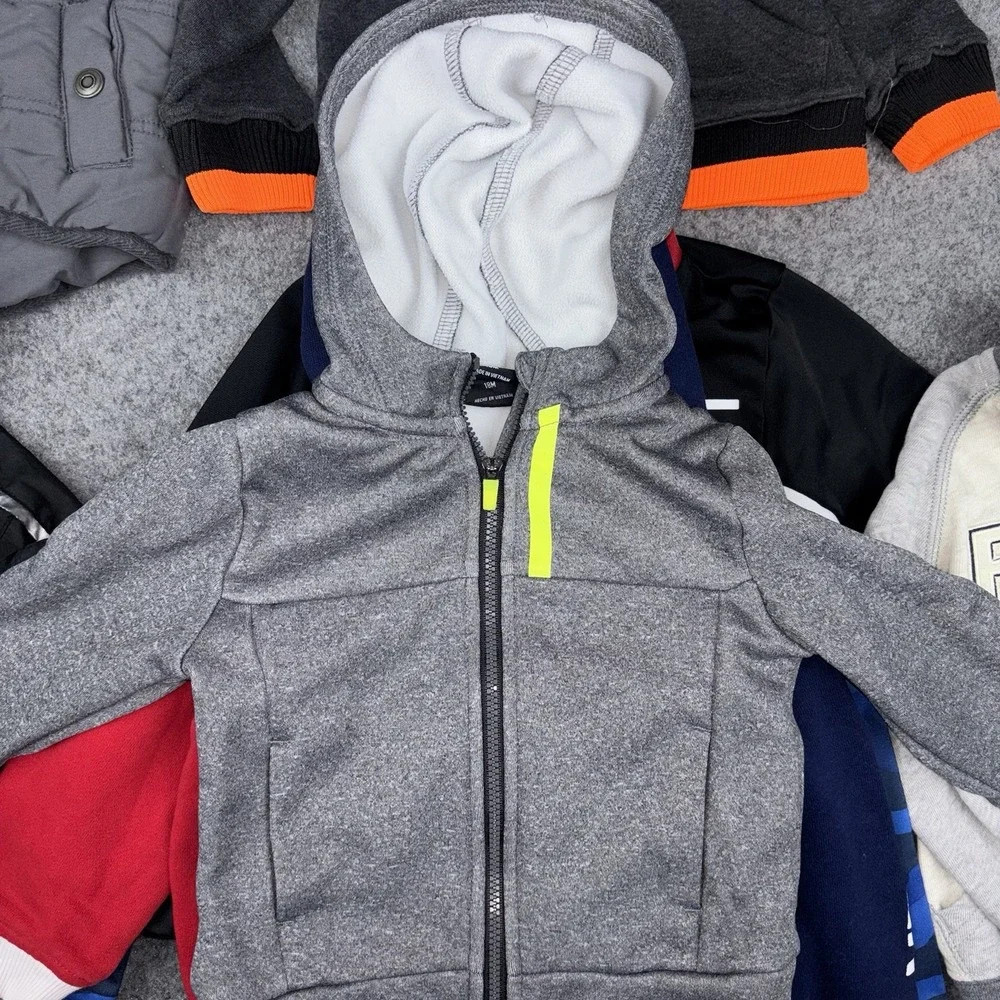 Boys 18M Jackets Hoodies Lot Of 16 Jordan Under Armour Ralph Lauren Winter Coat